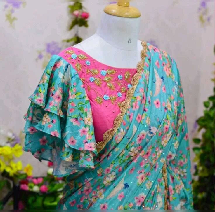 latest blouse sleeve patterns