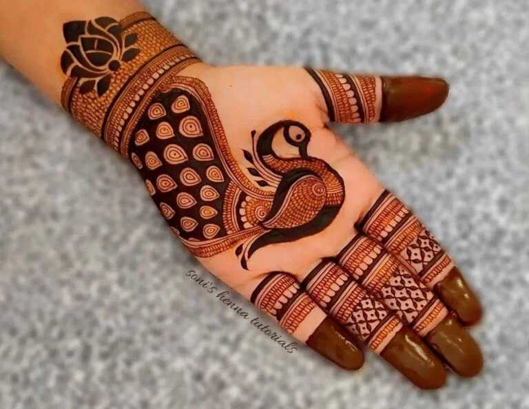 peacock mehndi designs