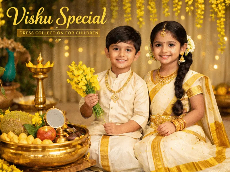 Vishu Special Dress Collection for Children