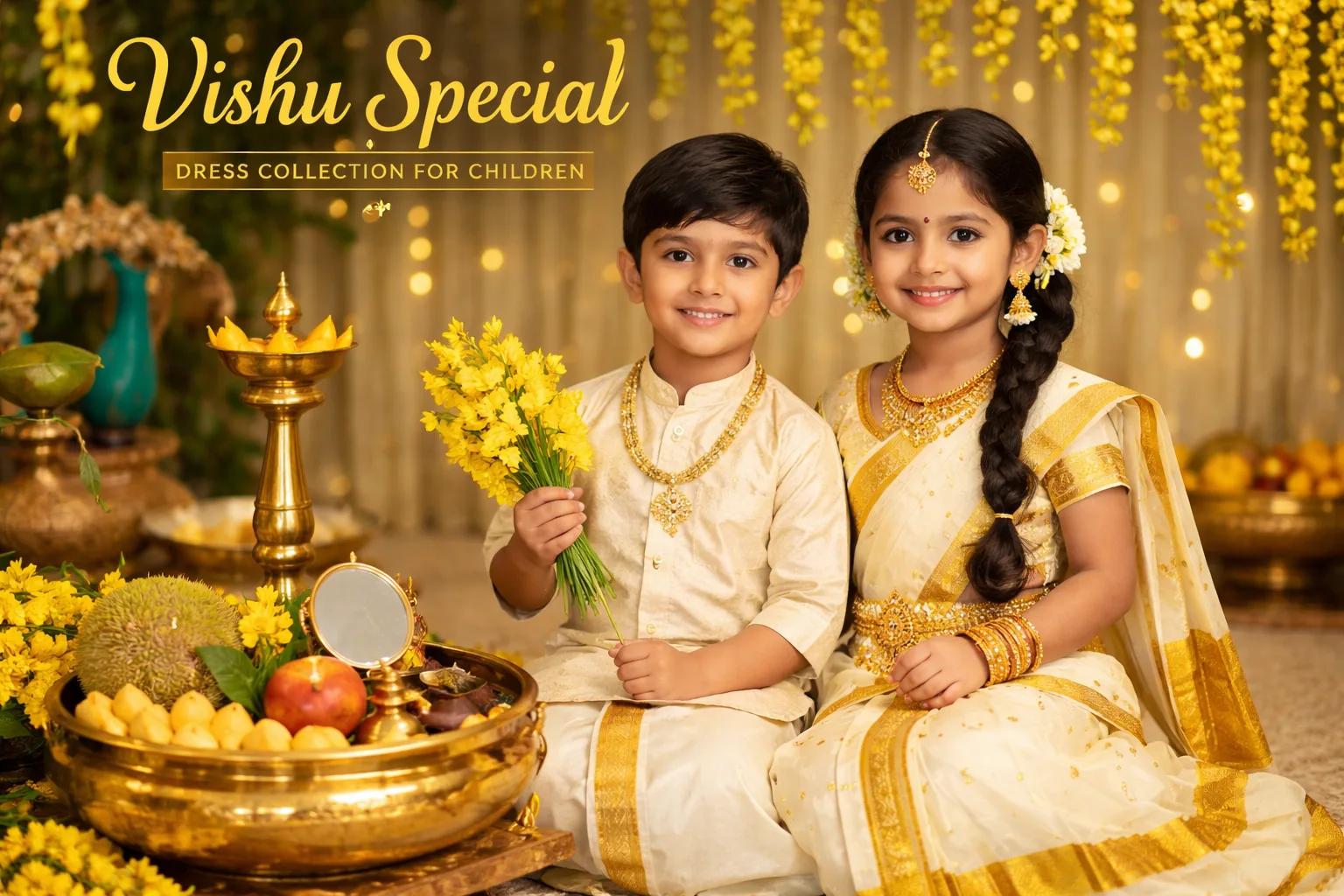 Vishu Special Dress Collection for Children