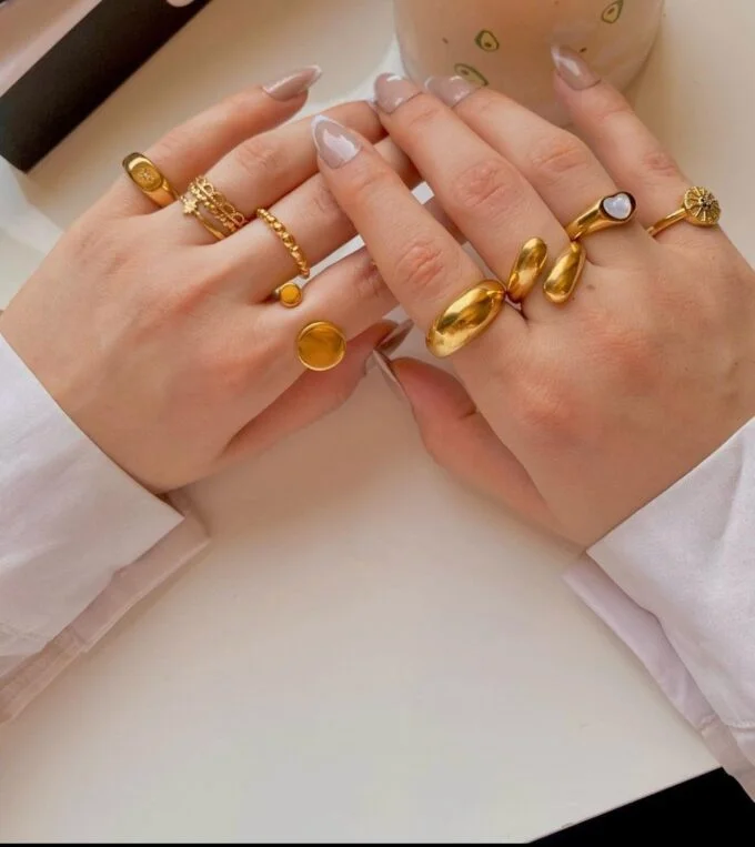 Gold Finger Rings