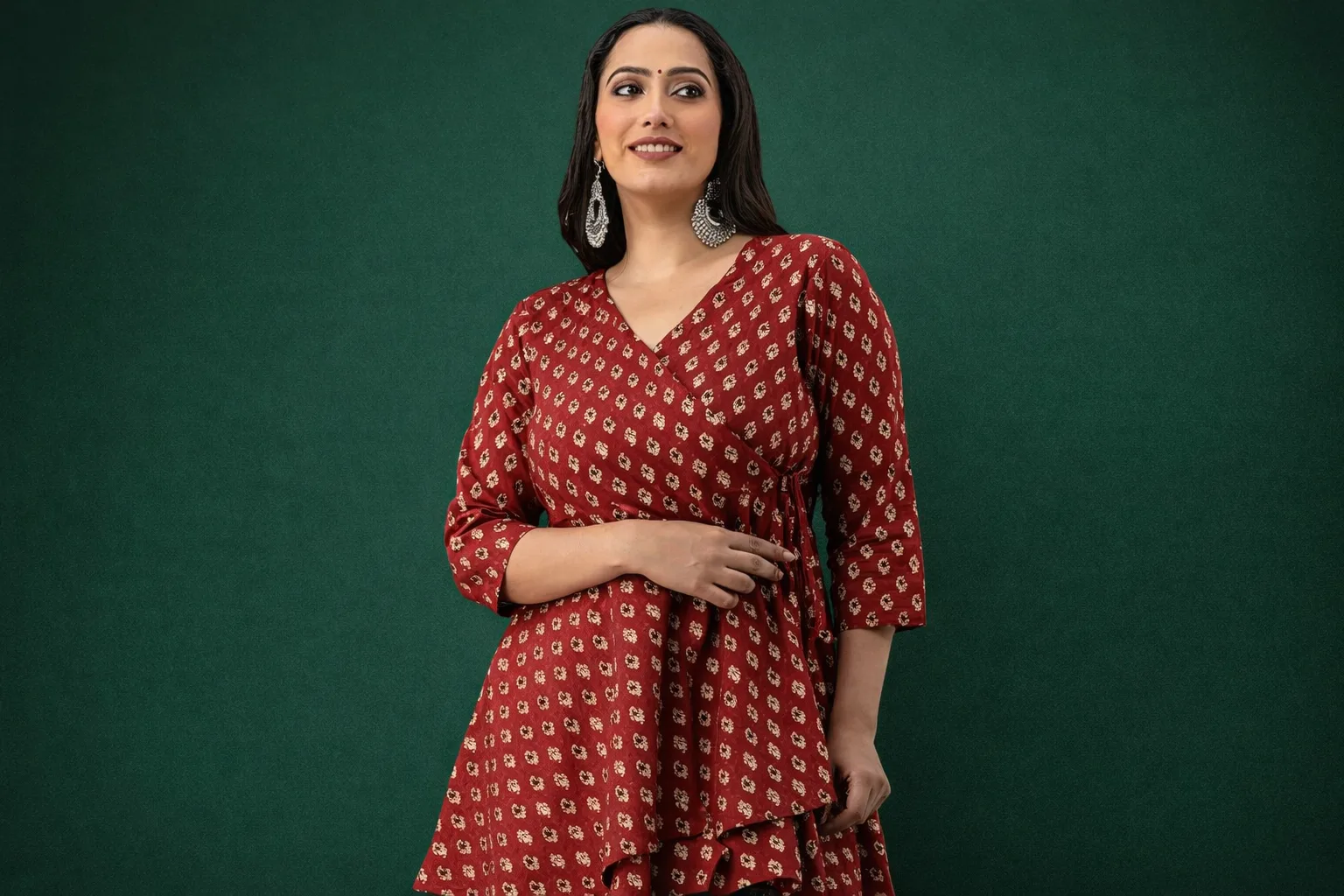 Cotton Angrakha Kurti 
