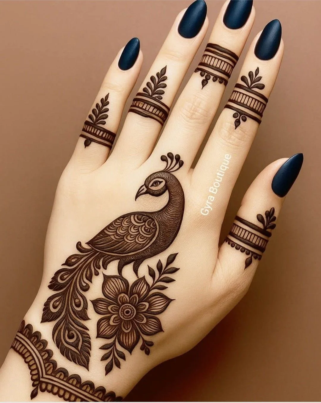 Peacock Mehndi Design Ideas