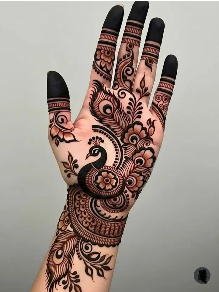 Peacock Mehndi Design Ideas