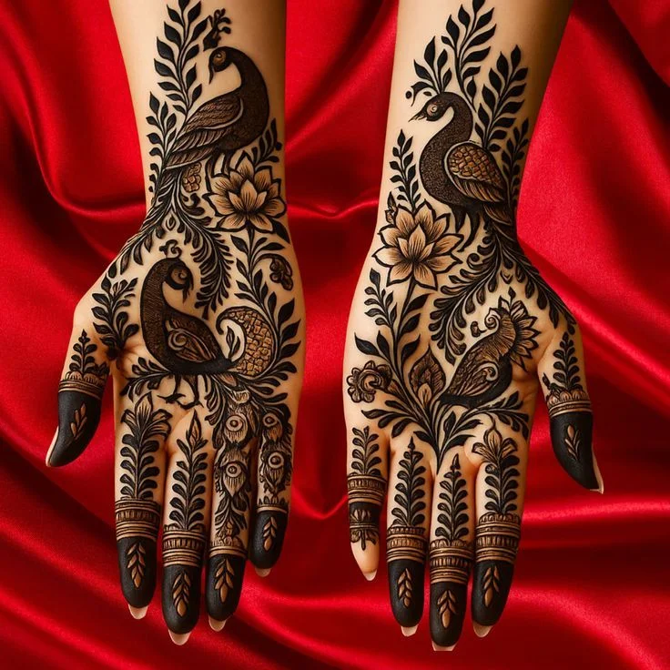 Peacock Mehndi Design Ideas