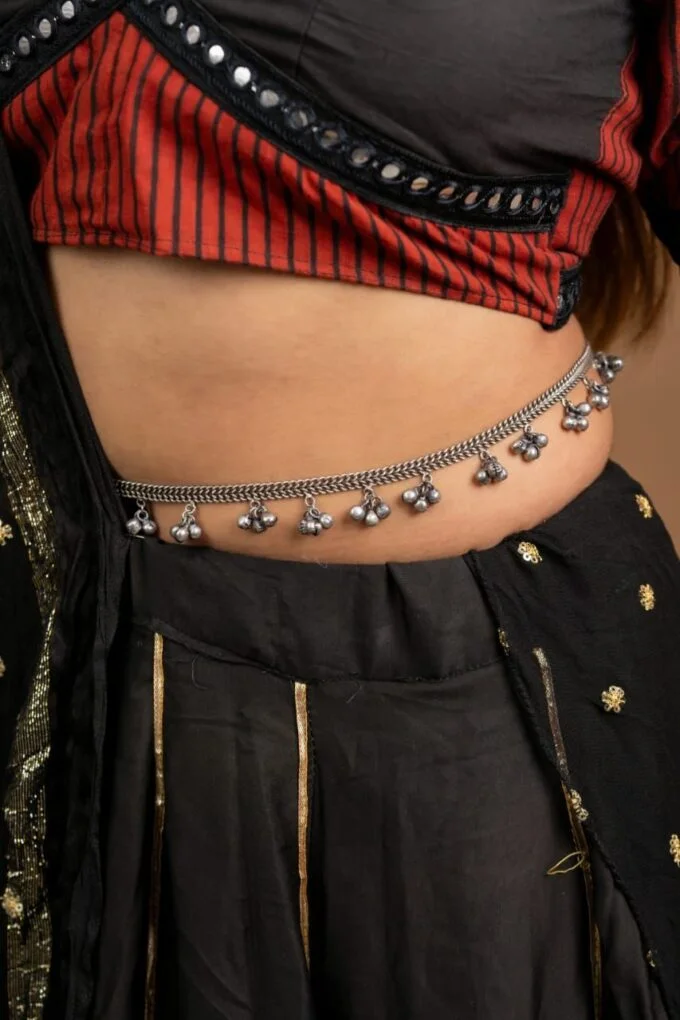 Black Metal Hip Chain