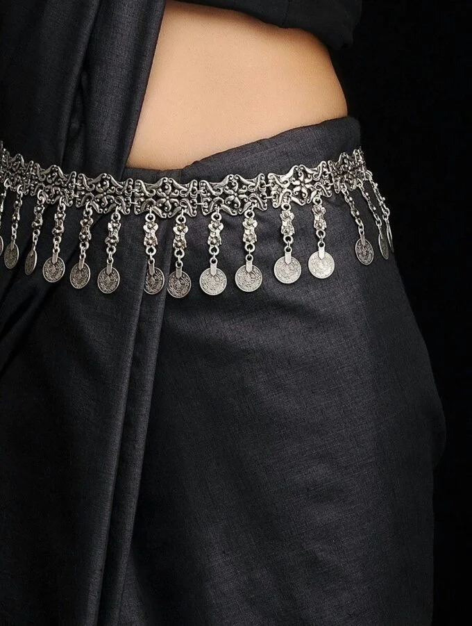 Black Metal Hip Chain