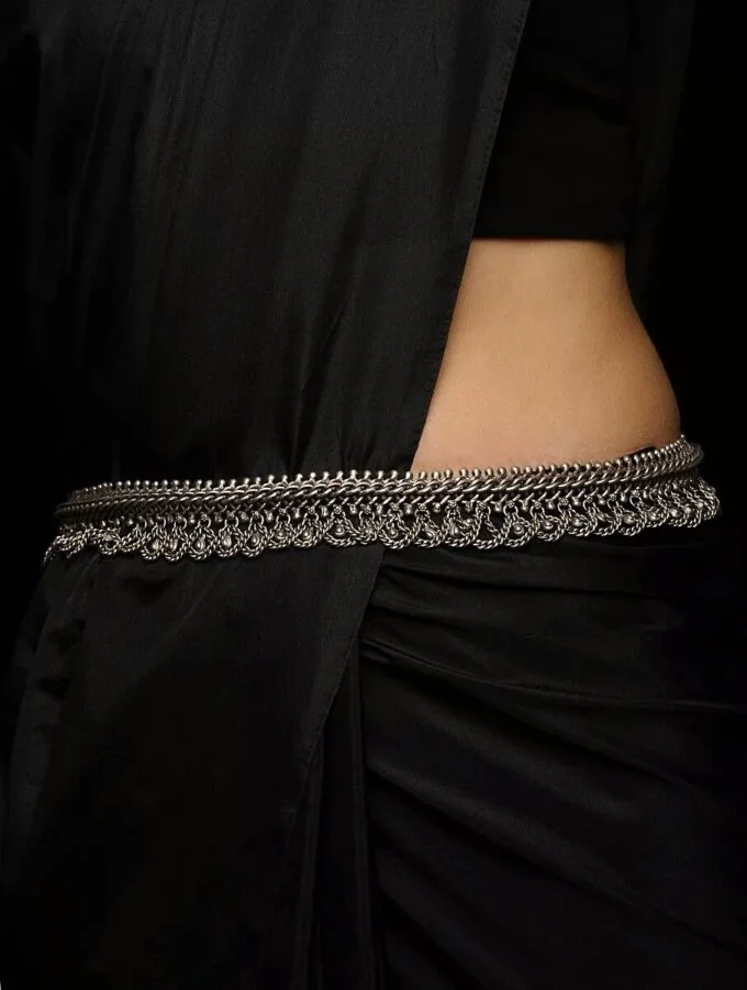 Black Metal Hip Chain