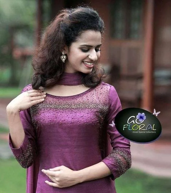 Kurti Net Fabric Neck Designs