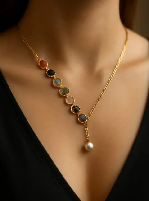 Multi-Stone Pendant Necklace