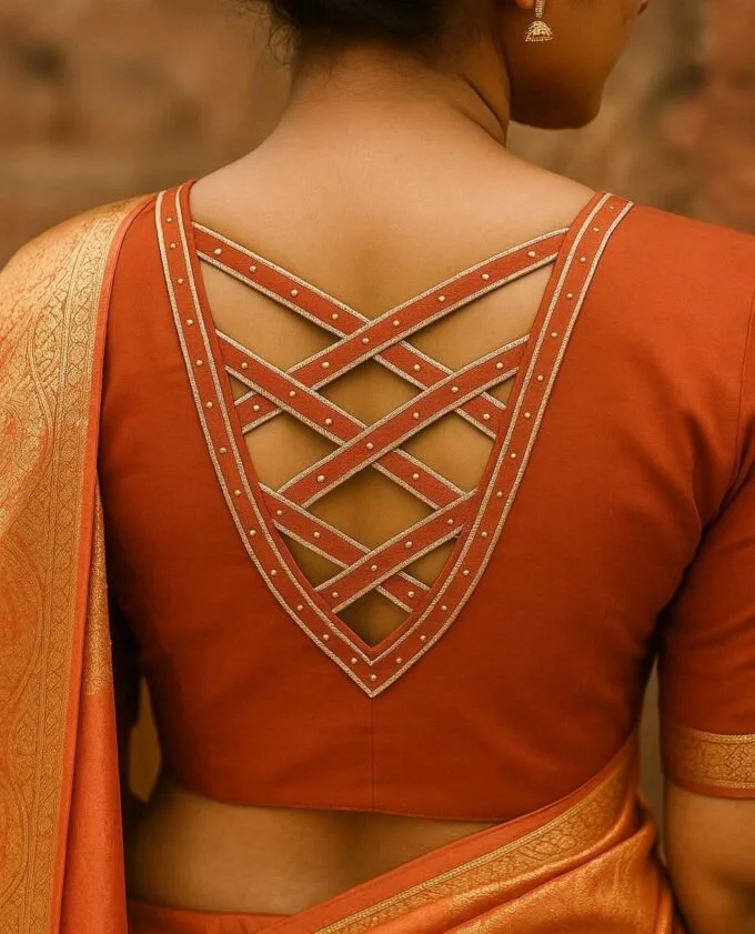Trendy Blouse Designs for Silk Sarees
