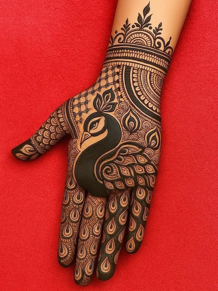 Peacock Mehndi Design Ideas