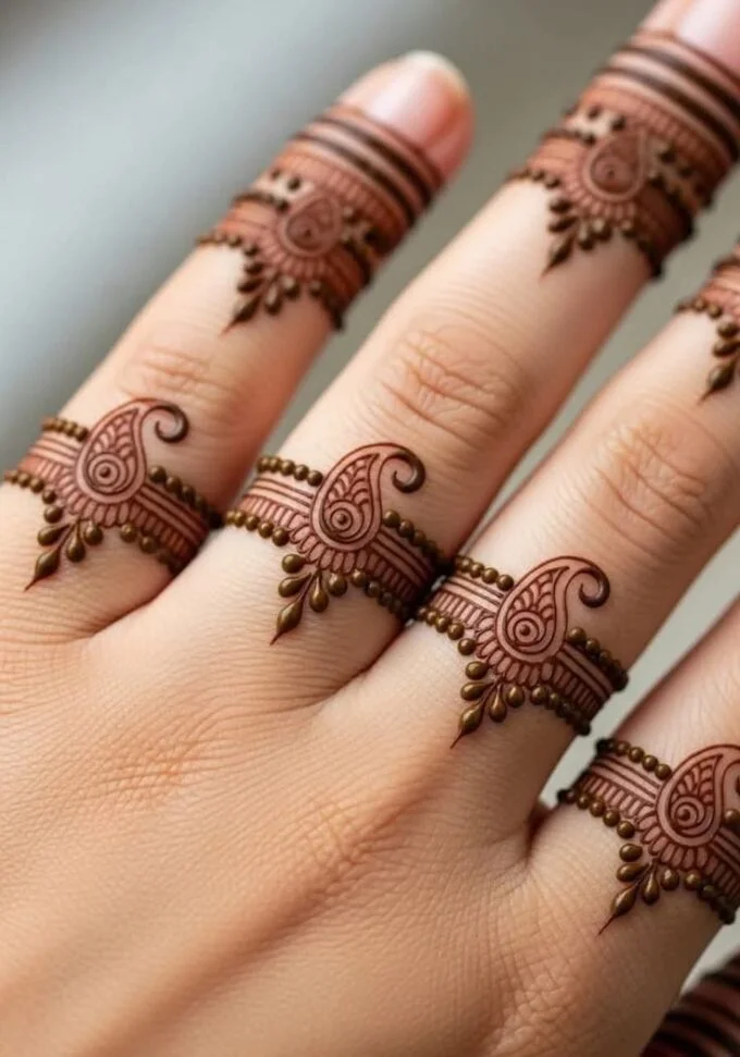 finger mehndi