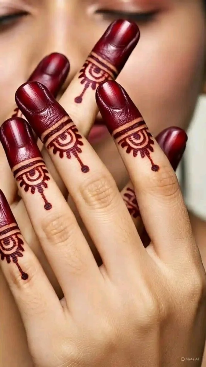 finger mehndi