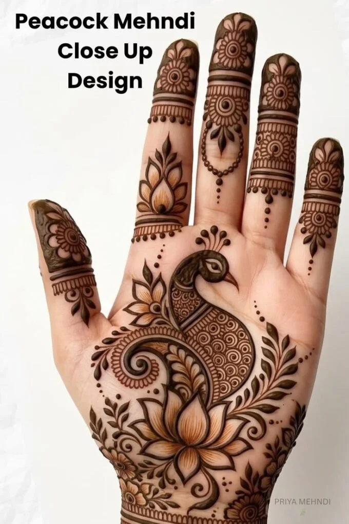 Peacock Mehndi Design