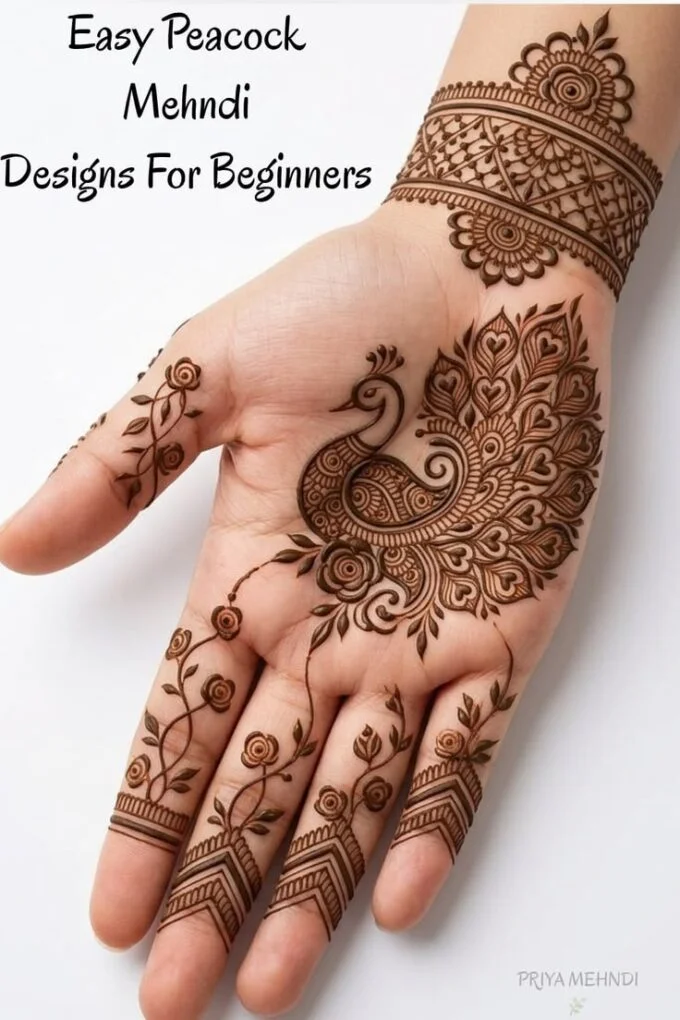 Peacock Mehndi Design