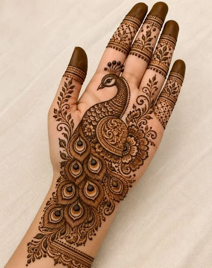Peacock Mehndi Design