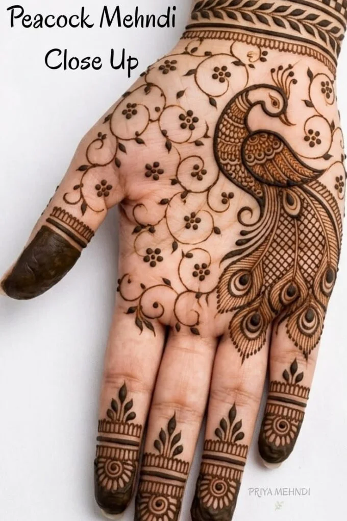 Peacock Mehndi Design
