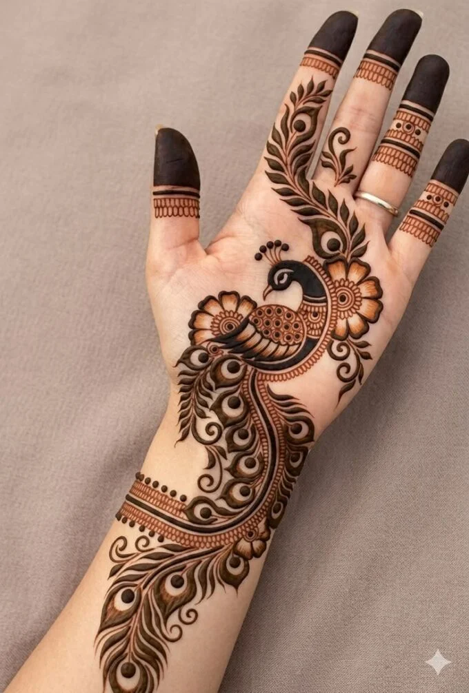Peacock Mehndi Design