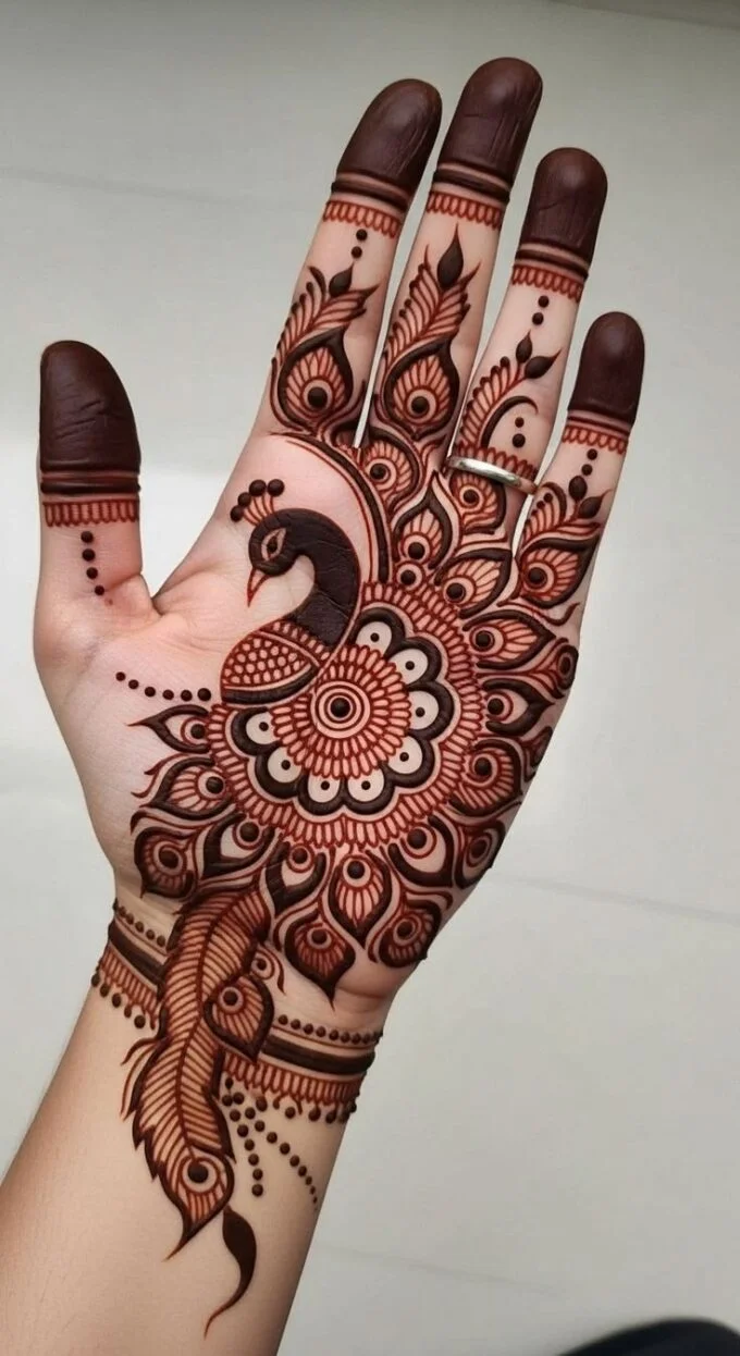 Peacock Mehndi Design