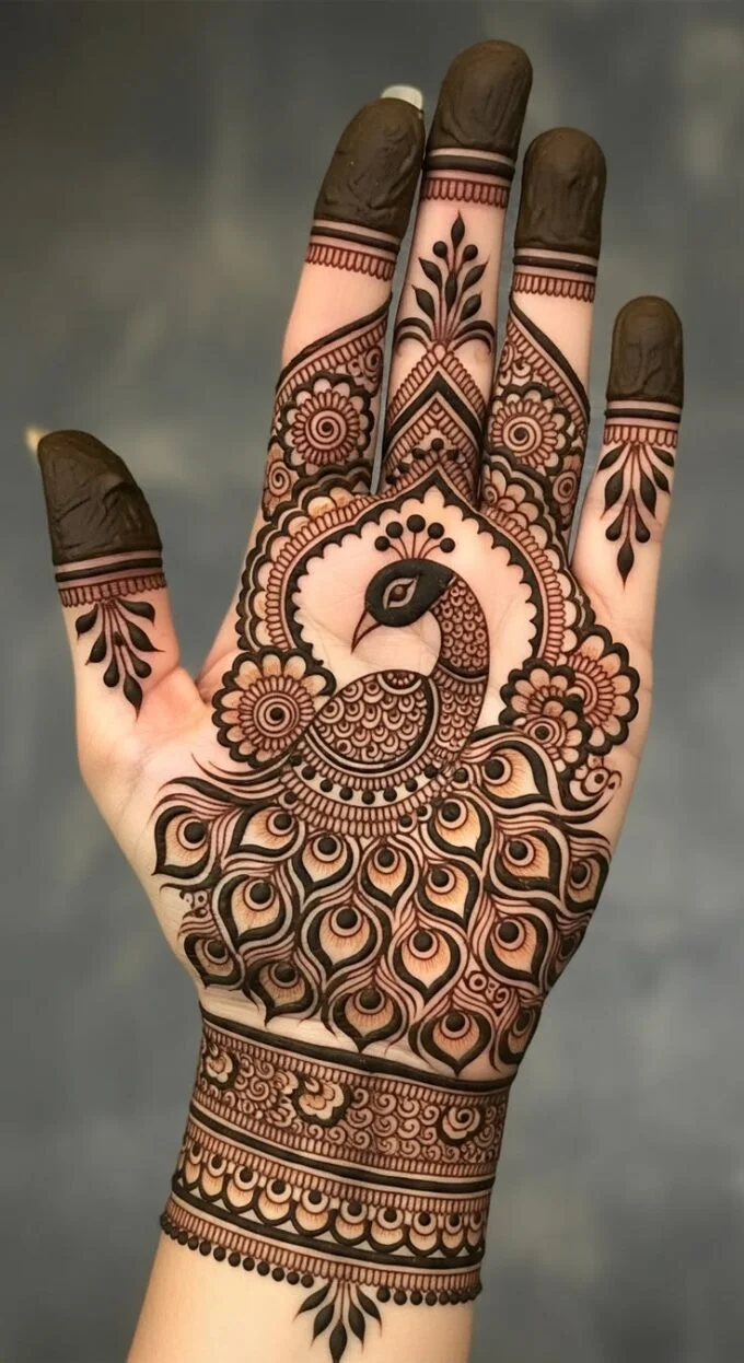 Peacock Mehndi Design