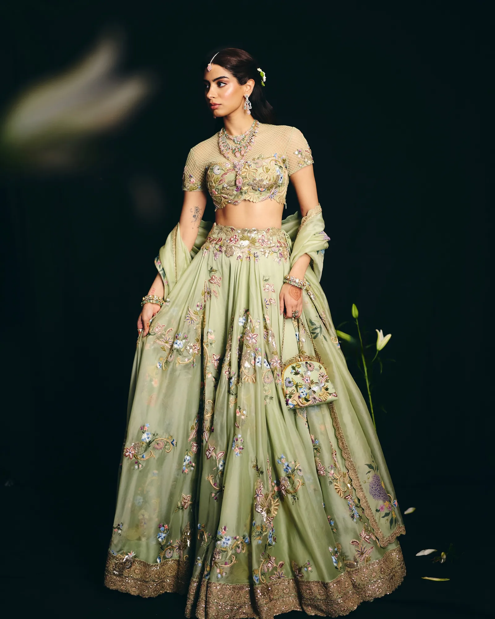 Khushi Kapoor’s Anamika Khanna lehenga