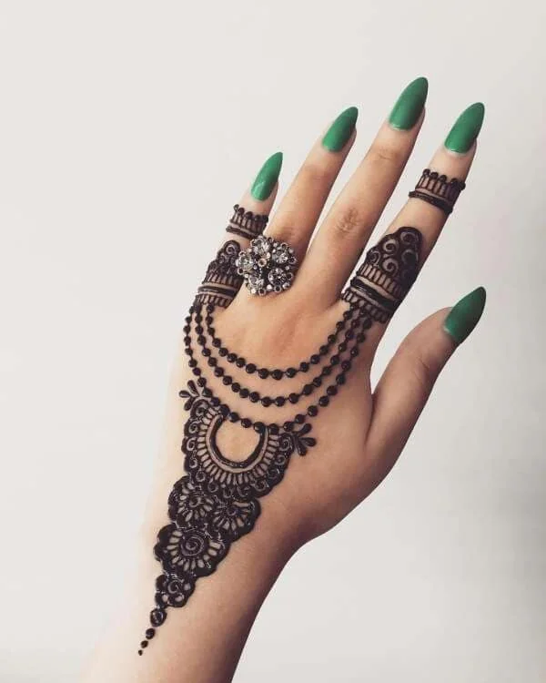 Jewelry mehndi designs for hand