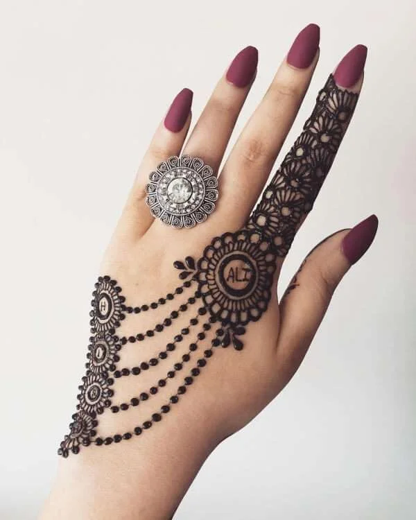 Jewelry mehndi designs for hand