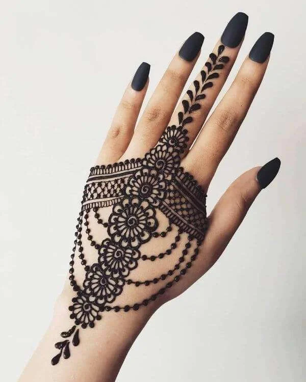 Jewelry mehndi designs for hand