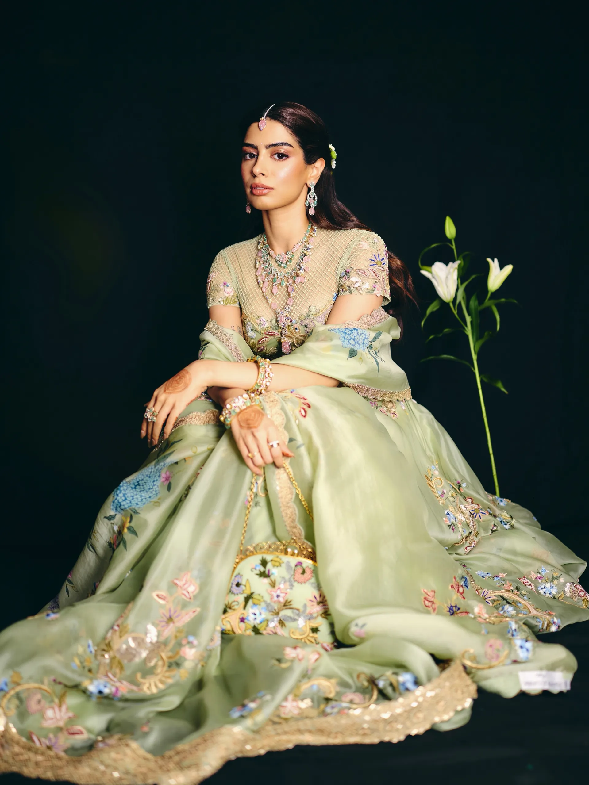 Khushi Kapoor’s Anamika Khanna lehenga