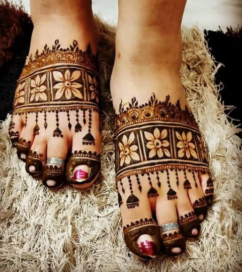 Foot Mehndi Design Ideas