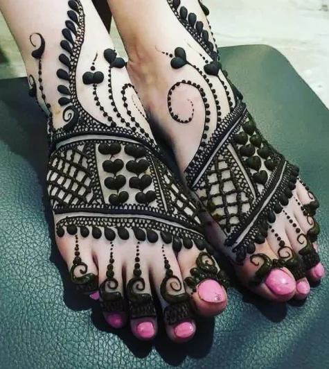 Foot Mehndi Design Ideas