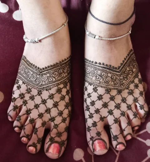 Foot Mehndi Design Ideas