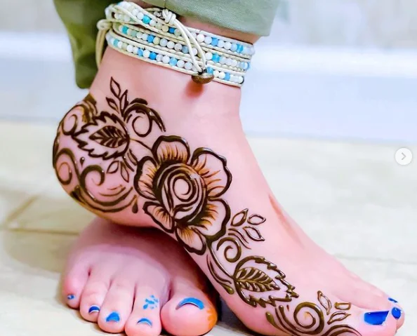 Foot Mehndi Design Ideas
