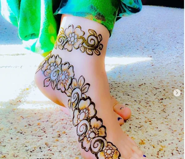 Foot Mehndi Design Ideas