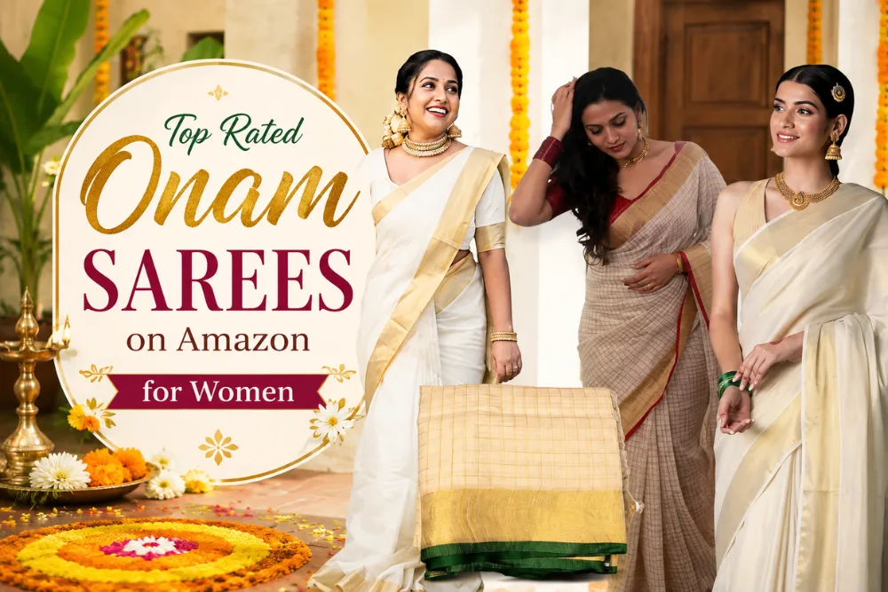 Onam-sarees-women-Amazon