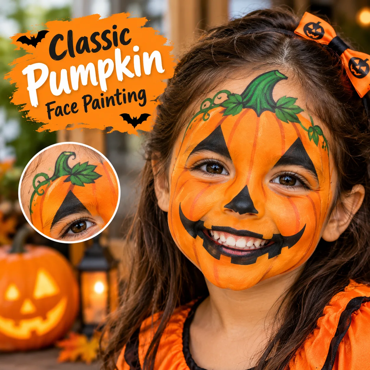 Classic Pumpkin Face Painting