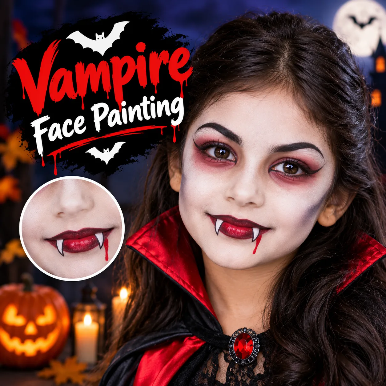 Vampire Face Painting