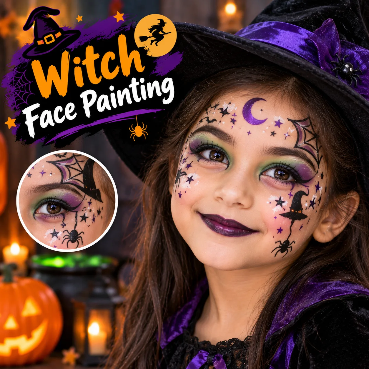 Witch Face Painting