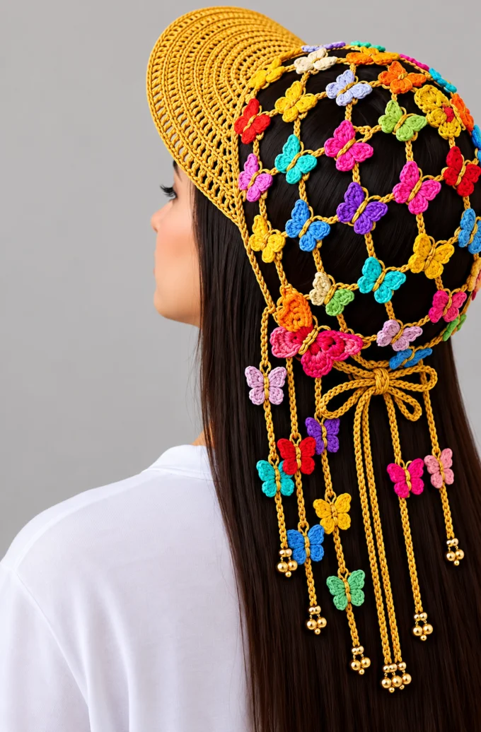 crochet headscarf
