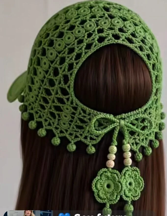 crochet headscarf